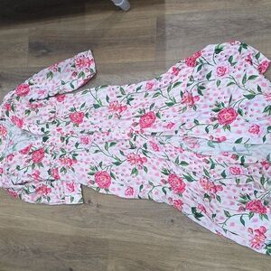 Cath Kidston Pink Rose Maxi Dress Medium